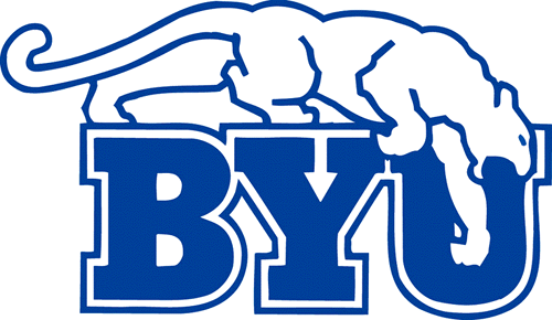 Brigham Young Cougars 1969-1998 Primary Logo iron on transfers for clothing